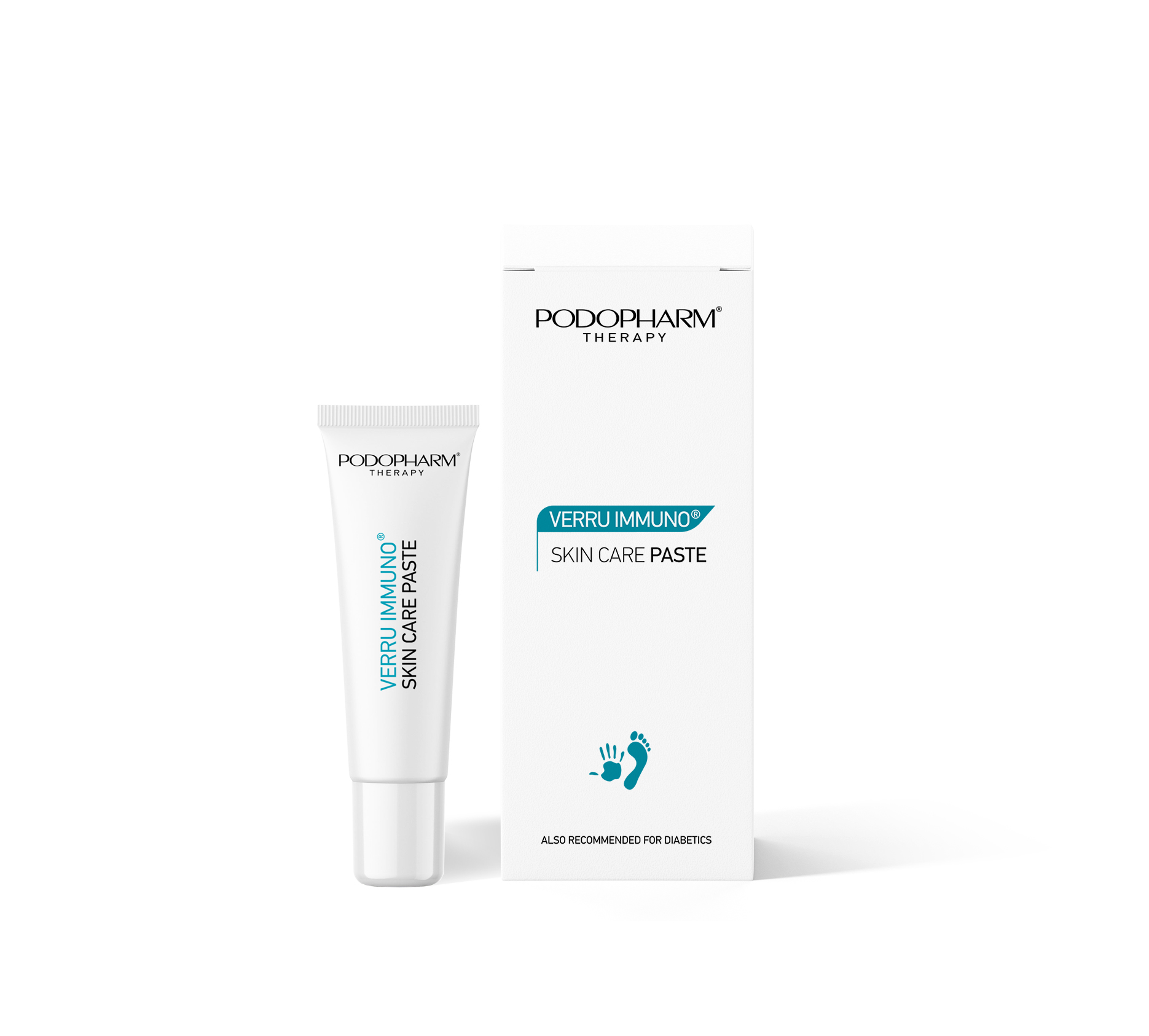 Podopharm verru immuno huidverzorgende pasta voor de behandeling van wratten 12 ml, 10+1 gratis